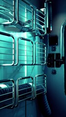 Wall Mural - interior of futuristic internation space station