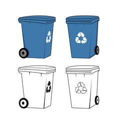 Wall Mural - Rubbish Bin Design Illustration vector eps format , suitable for your design needs, logo, illustration, animation, etc.