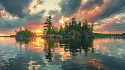 Wall Mural - Voyageurs National Park in Minnesota, USA
