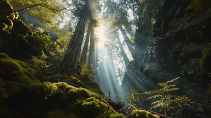 Wall Mural - Redwood National and State Parks in California, USA