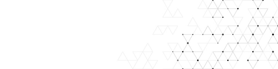 Graphic design element for web page or banner with a geometric pattern of triangle shapes
