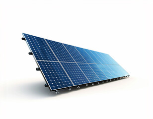 solar panels system realistic isolated for composition white bg. ecological sustainable energy. ecol