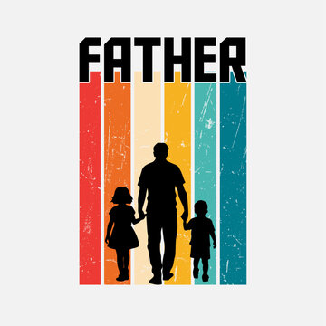 Happy Fathers day T shirt Design Print Template, Father's day gift t-shirt, Fathers Day vector t Shirt Design.