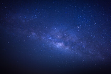 Wall Mural - the center of milky way galaxy with stars and space dust in the universe