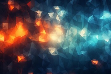 Wall Mural - Abstract geometric light patterns
