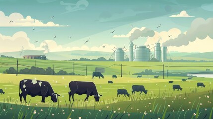 Illustration,  livestock waste management technologies for environmental sustainability