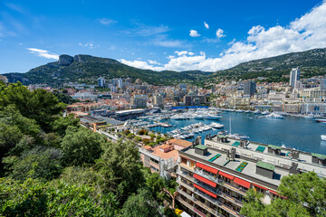 Wall Mural - Amazing view to Monaco with the race track