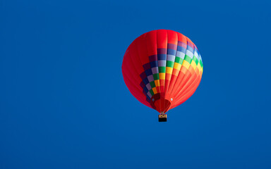 hot air balloon isolated on white background