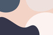 © BgDreamer - Soft and simple pink blue abstract irregular wavy color blocks