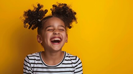 Poster - A Joyous Young Girl Laughing