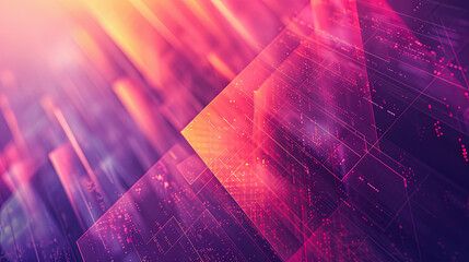 Poster - Abstract technology background. 3d rendering toned image double exposure.