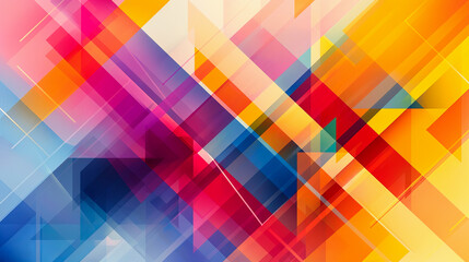 Sticker - abstract background with colorful geometric shapes. Eps10 vector illustration.