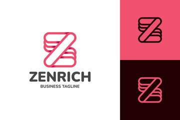 Wall Mural - modern and minimalist z letter logo vector