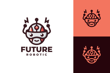 Sticker - future bot logo vector