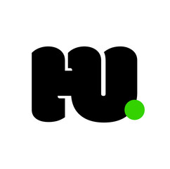 Wall Mural - HU brand company icon