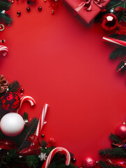 Sticker - Festive Christmas background. Merry Christmas and Happy New Year banner and poster