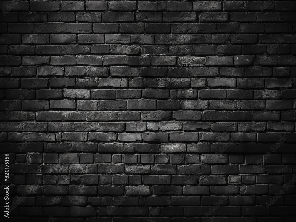 Wallpaper or backgrounds enhanced by black and white brick wall texture ...