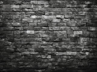 Wall Mural - Embrace the essence of ultimate gray in a weathered brick wall