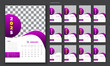 © msdesignit91 - Magnet Calendar Design for your business beautiful vector and annual business plan 2025