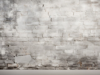 Wall Mural - Vintage charm: grey brick wall adds grunge texture