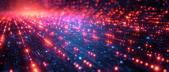 Wall Mural - Explore the new era of data visualization with this abstract masterpiece. A fusion of data science and visual management. Hand-edited