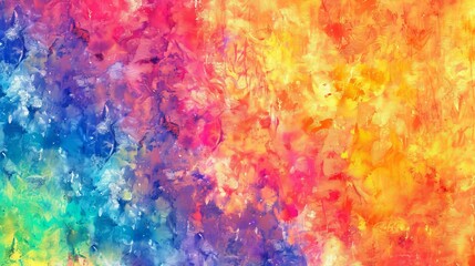 Wall Mural - Colorful tie-dye pattern with rainbow fabric. Abstract background featuring tie-dye, shibori, and batik brush seamless repeat pattern design