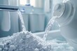 © Aleks - Liquid detergent is being poured into a sink filled with water