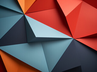 Poster - Colorful paper features geometric patterns for wallpaper