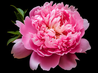 Canvas Print - Pink peony blooms create a holiday-themed floral backdrop for branding