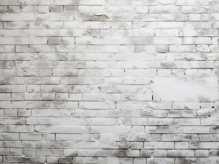 Wall Mural - Copy space abounds on textured white brick wall