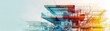 © Rattanathip - Abstract architectural design with layers and colors. A creative concept representing modern construction and innovation.