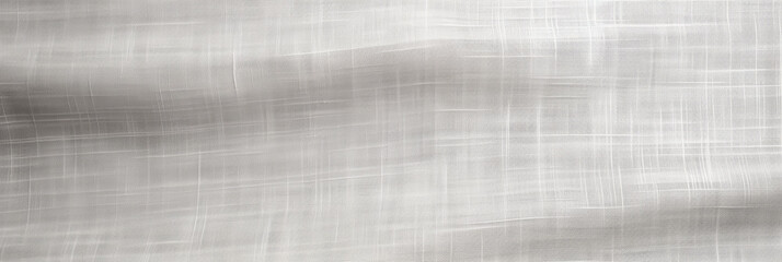 Seamless subtle white linen textile transparent background texture overlay. Abstract cloth fabric grayscale displacement, bump or height map. Simple panoramic banner wallpaper pattern