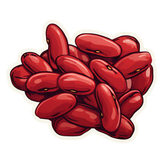 Poster - a sticker of Red beans 