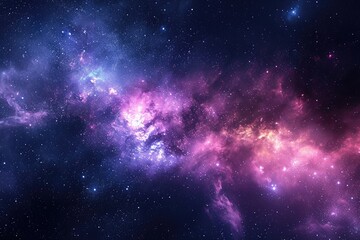 Beautiful galaxy background with vibrant colors