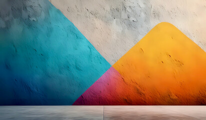 Wall Mural - colored concrete wall