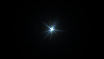 blinking light effect, shiny flashing star. seamless loop.