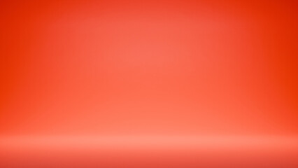 Fototapete - Red empty bright background empty copy space. festive advertising background - best place for your text and design, product placement show room. red color minimalistic backdrop with spotlight gradient