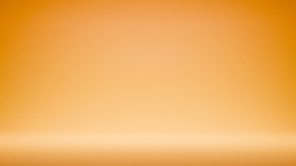 Fototapete - Orange empty bright background copy space. festive advertising background - best place for your text and design, product placement show room. orange color minimalistic backdrop with spotlight gradient