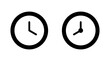 © AAVAA - Clock icon set. Time icon vector. watch icon symbol