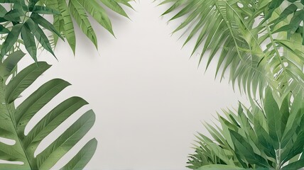 Poster - palm tree in the morning