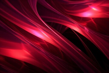 Wall Mural - Red and pink abstract light patterns