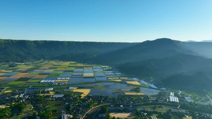 Wall Mural - 田園都市の風景　空撮