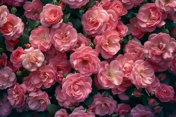 Wall Mural - Flower pattern wall background for Wedding decoration