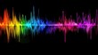 © ellisa_studio - Colorful visual neon sound wave abstract background,
