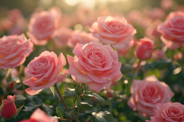Wall Mural - Flower pattern wall background for Wedding decoration