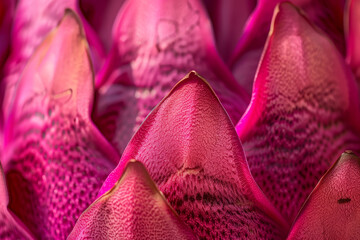 Canvas Print - A close up of a pink flower with a fuzzy texture