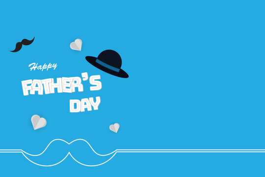 Happy Father's Day background design,Happy Father’s Day Calligraphy greeting card,poster ,banner template.