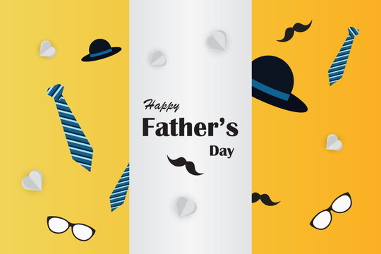 Happy Father's Day background design,Happy Father’s Day Calligraphy greeting card,poster ,banner template.