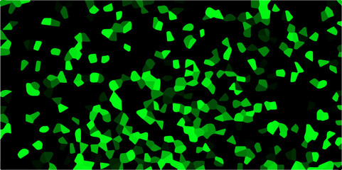 Poster - Abstract Light green Broken Stained Glass Background. 3d shapes Voronoi diagram Seamless Geometric Retro tiles pattern. Frame confetti texture for holiday, postcard, website, birthday