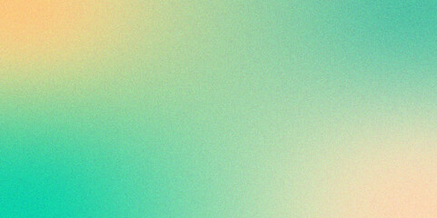 Aufkleber - Abstract Vintage Blue to Yellow Gradient with rough, grain, noise, bright spots texture .  Grunge Grainy mix Color gradient ombre. Glowing Blue foil glitter metallic wall texture. 